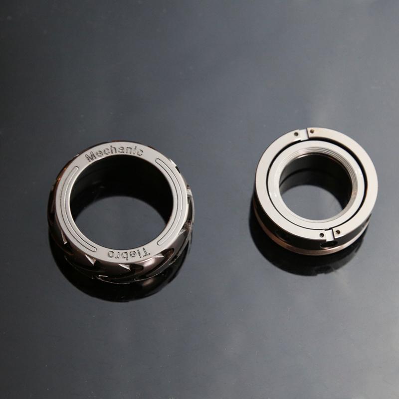Mechanical Fidget Ratchet Ring EDC Metal Fidget Toys Stress Relief Toys For Adult Children Gift