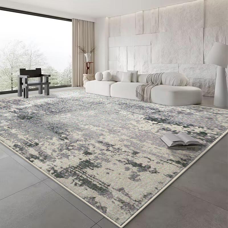 Nordic Abstract Carpet Living Room Light Luxury Decoration Sofa Coffee Tables Rug Bedroom Bedside Easy Clean Soft Mat Non-slip