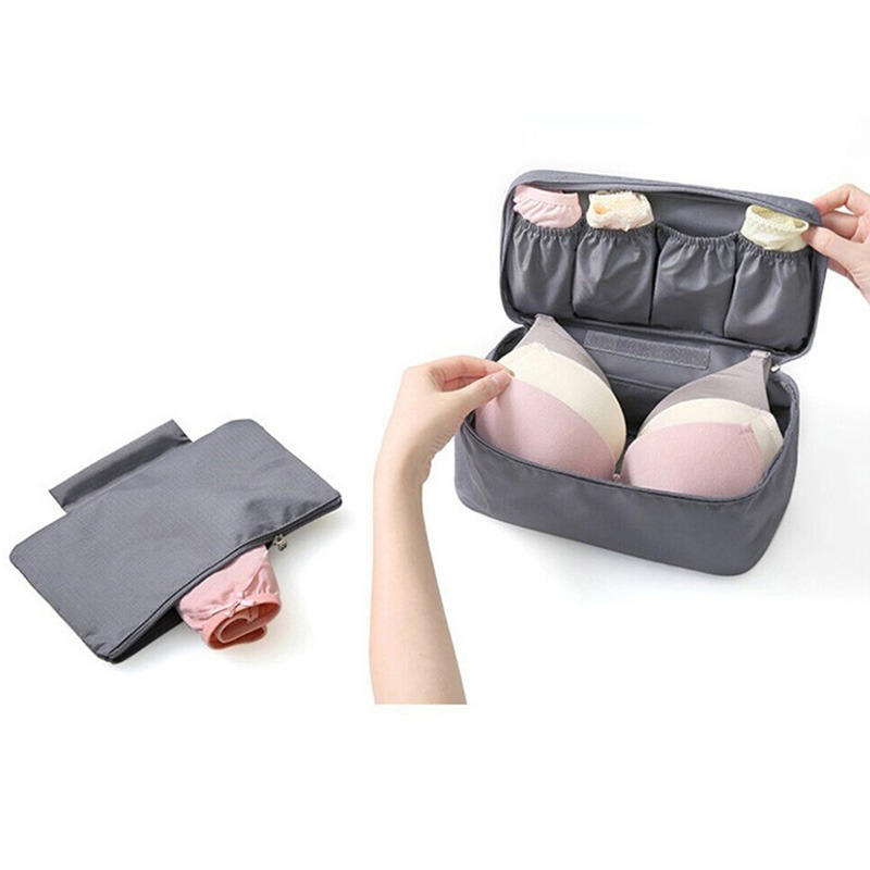 Portable Travel Underwear Bra Sock Divider Storage Bag Waterproof Clothes Organizer Box for Drawer Closet Luggage Packing