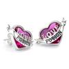 HARRY POTTER Sterling Silver Love Potion Stud Earrings with Crystal Elements