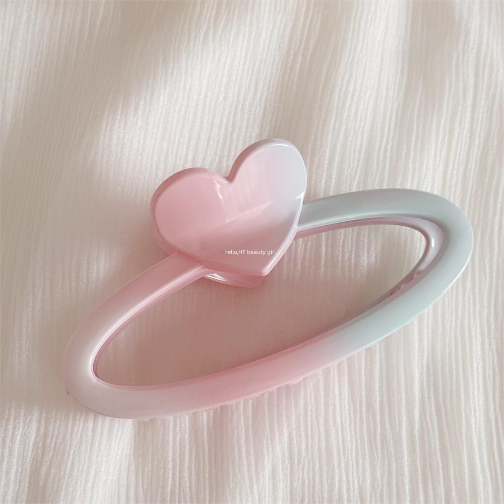 

Большие градиентные заколки для волос 10-13 см Maillard красочные заколки-акулы для волос для женщин девушек повседневные дофаминовые милые аксессуары для волос