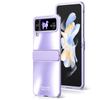 For Samsung Galaxy Z Flip 4  Case With Hinge Protection Frosted Plating Hard Plastic Shockproof Armor Cover