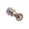 1 Juego de Tornillos de Banjo para Pinza de Freno de Acero Inoxidable M10 x 1.25mm Cromado Para Honda/Kawasaki/Suzuki/Yamaha