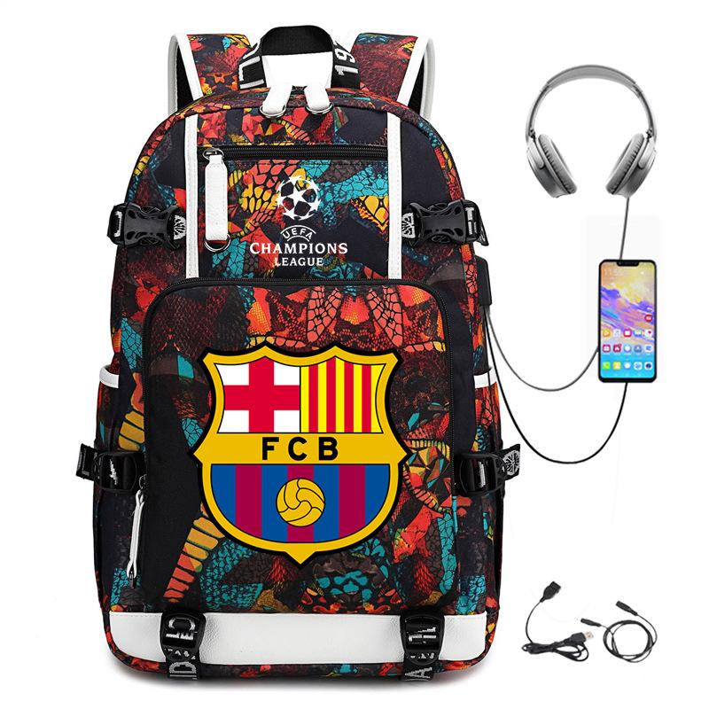 Casual Schoolbag, Simple Outdoor Usb Interface, Large-Capacity Travel Bag, Load Reduction Trend Backpack