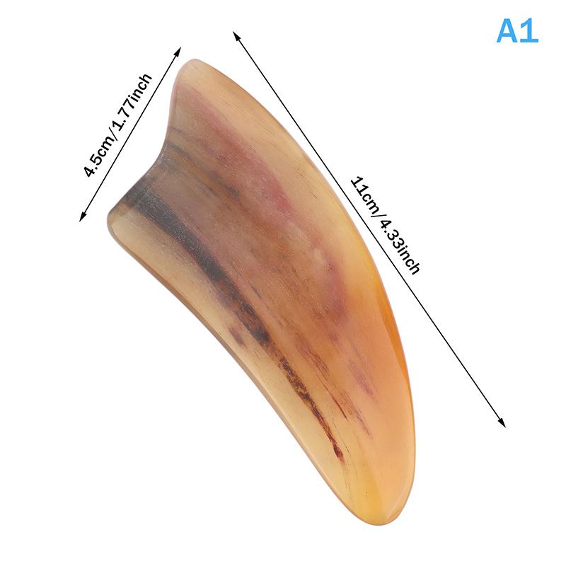 Инструмент для массажа лица скребком Роговой скребок Удобная стимулирующая кровообращение Доска для гуаша Легкая Портативная