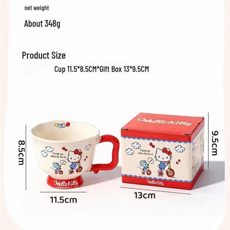 Sanrio Hello Kitty Ceramic Mug with Lid and Handle