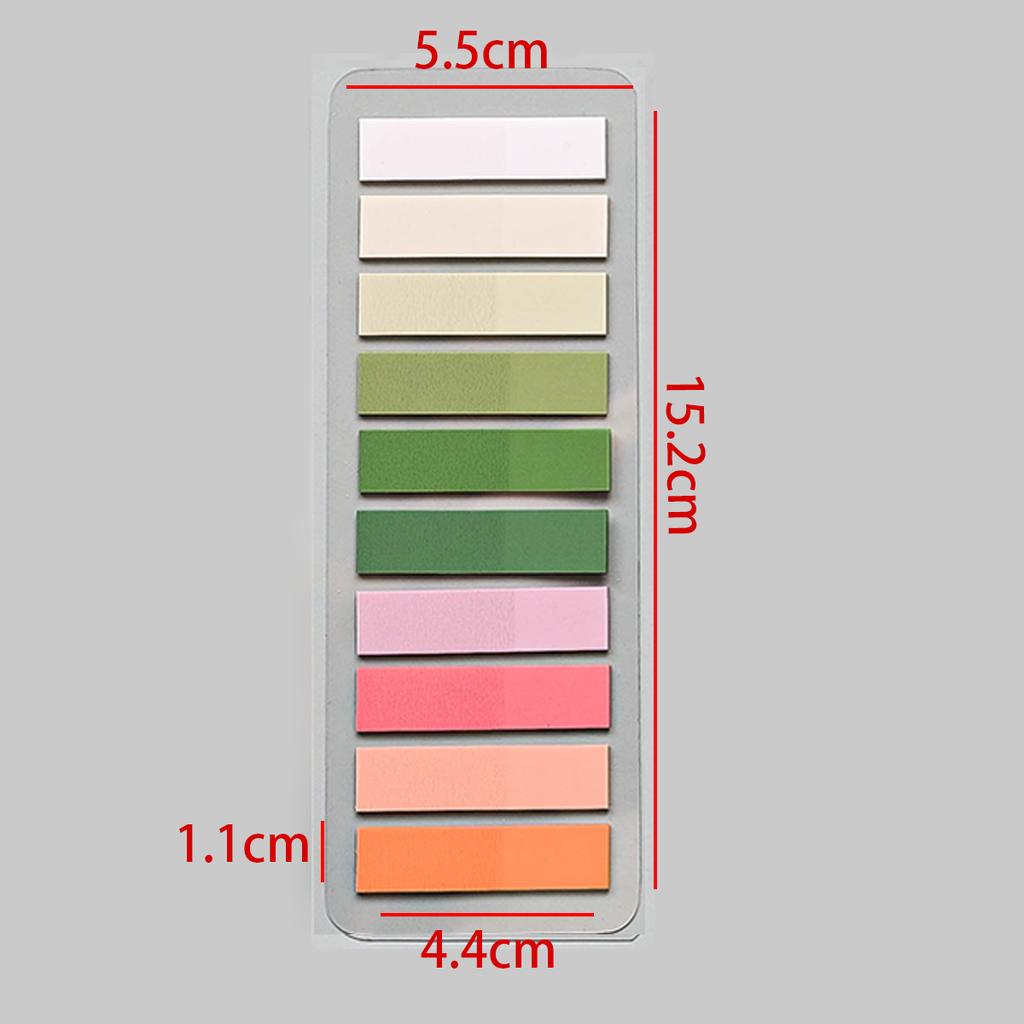 200-1600 Sheets Transparent Colorful Index Creative Memo Pads Office School Stationery Self-Adhesive Stickers Sticky Note Pads