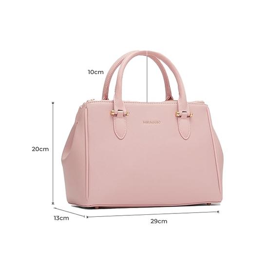 Miraggio Blair, solide strukturierte Handtasche mit verstellbarem und abnehmbarem Schultergurt für Damen | Umhängetasche für Damen | Stilvolle Damenhandtasche