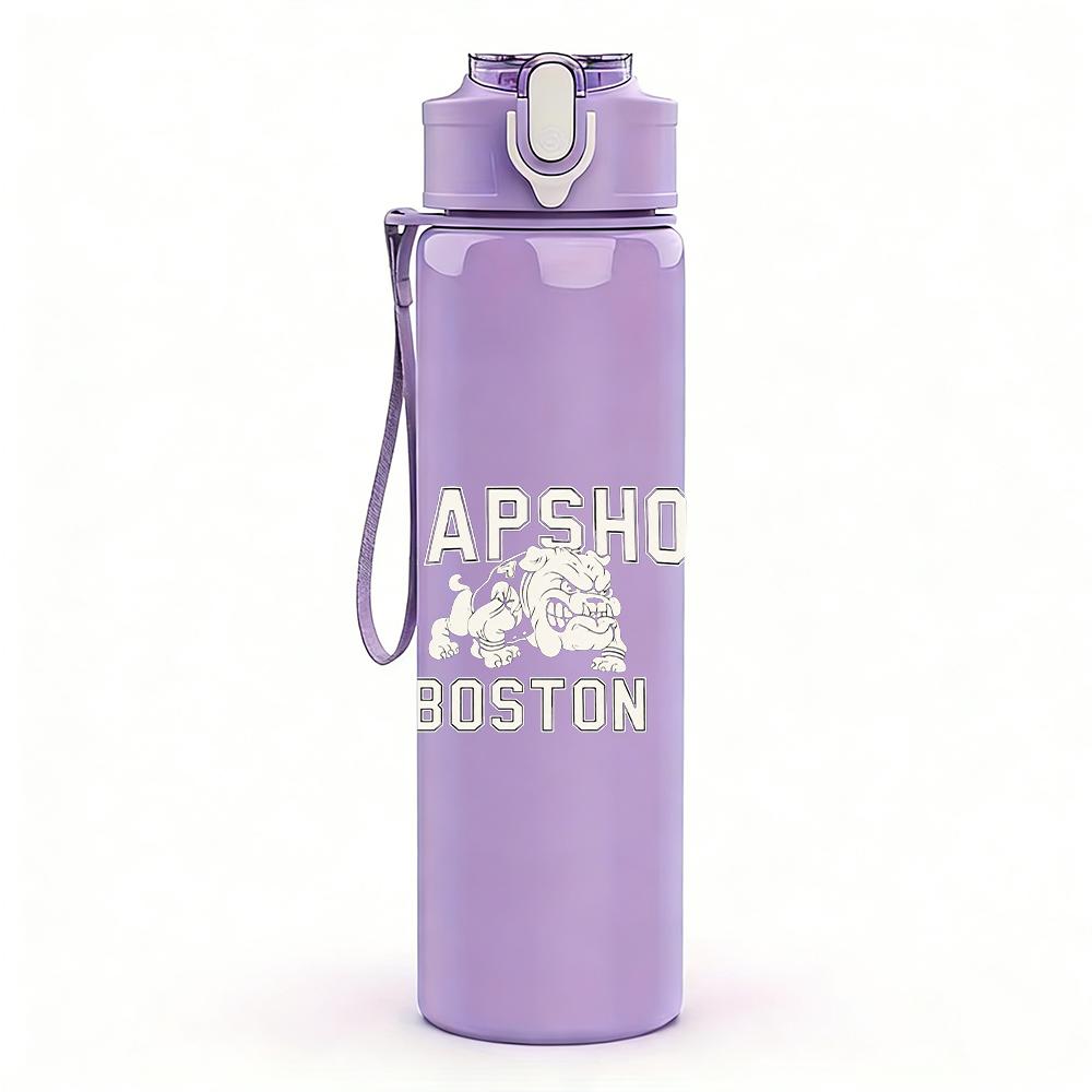 1PC Distressed White Blank Vintage Texture Print 750ml Portable Sports Water Bottle Leakproof Gym Outdoor Travel Drink Cup