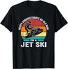 Never Underestimate an Old Man On a Jet Ski. Vintage Jet Ski Gift Unisex T-Shirt