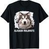 Alaskan Malamute Rasa Psa Zabawny Futrzany Dzieciak Psi Pupil Miłość T-Shirt