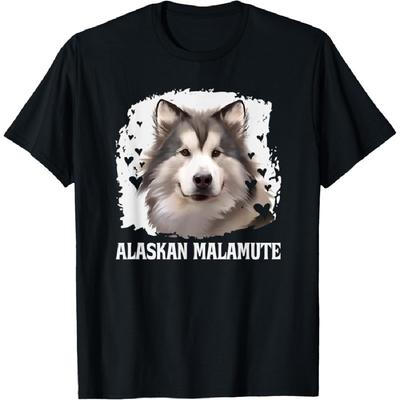 Aljašský malamut Psí plemeno Legrační chlupaté miminko Psí mazlíček Láska Tričko