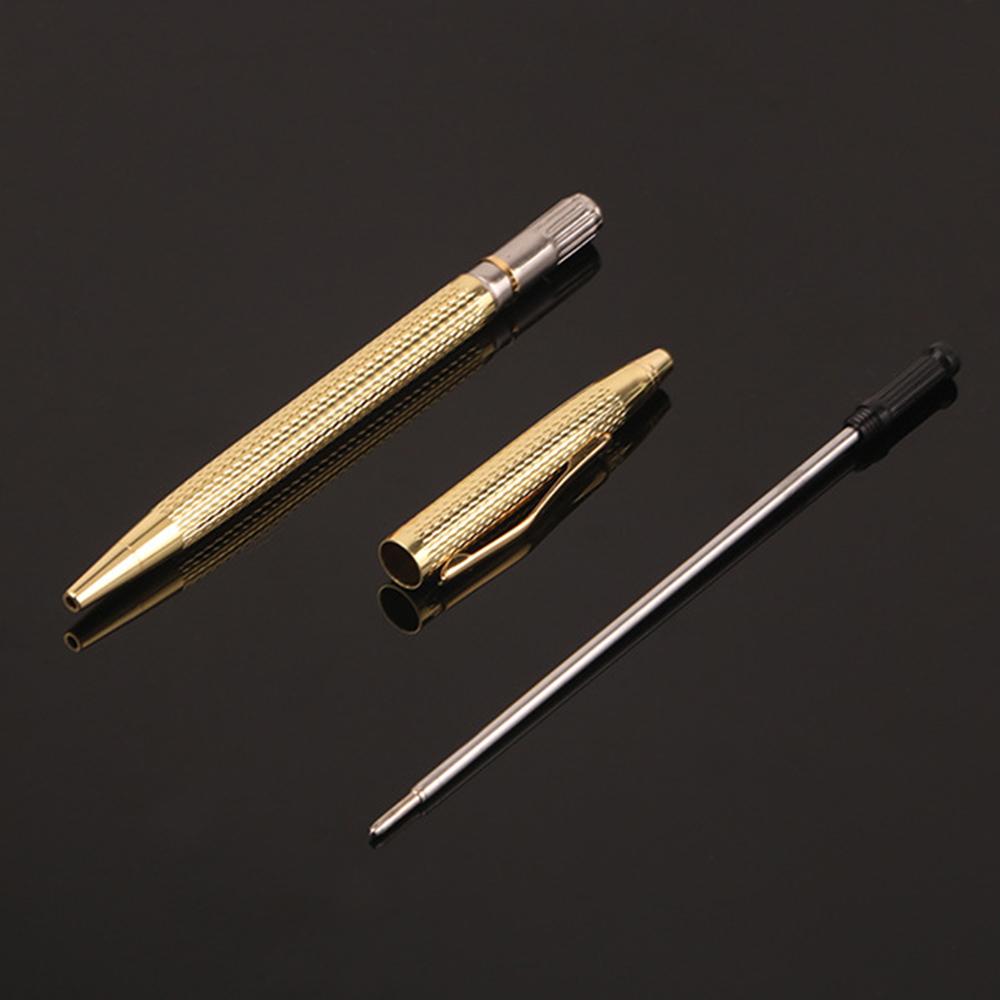 Ballpoint Pen Signature Pen Student Stationery Office Pen Brushed Wavy Metal Ballpoint Pen Cola Pen Oil Pen Creative Advertising Gift Pen