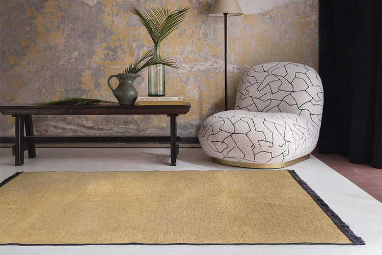 

Jassrug Fringed Woven Rug 120x180 Mustard