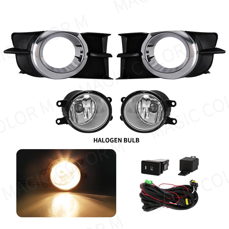 

Светодиодные противотуманные фары для Toyota Wish 2009 2010 2011 2012 Галогенные автомобильные противотуманные фары Бамперная лампа дневного света DRL Аксессуары для дневного света