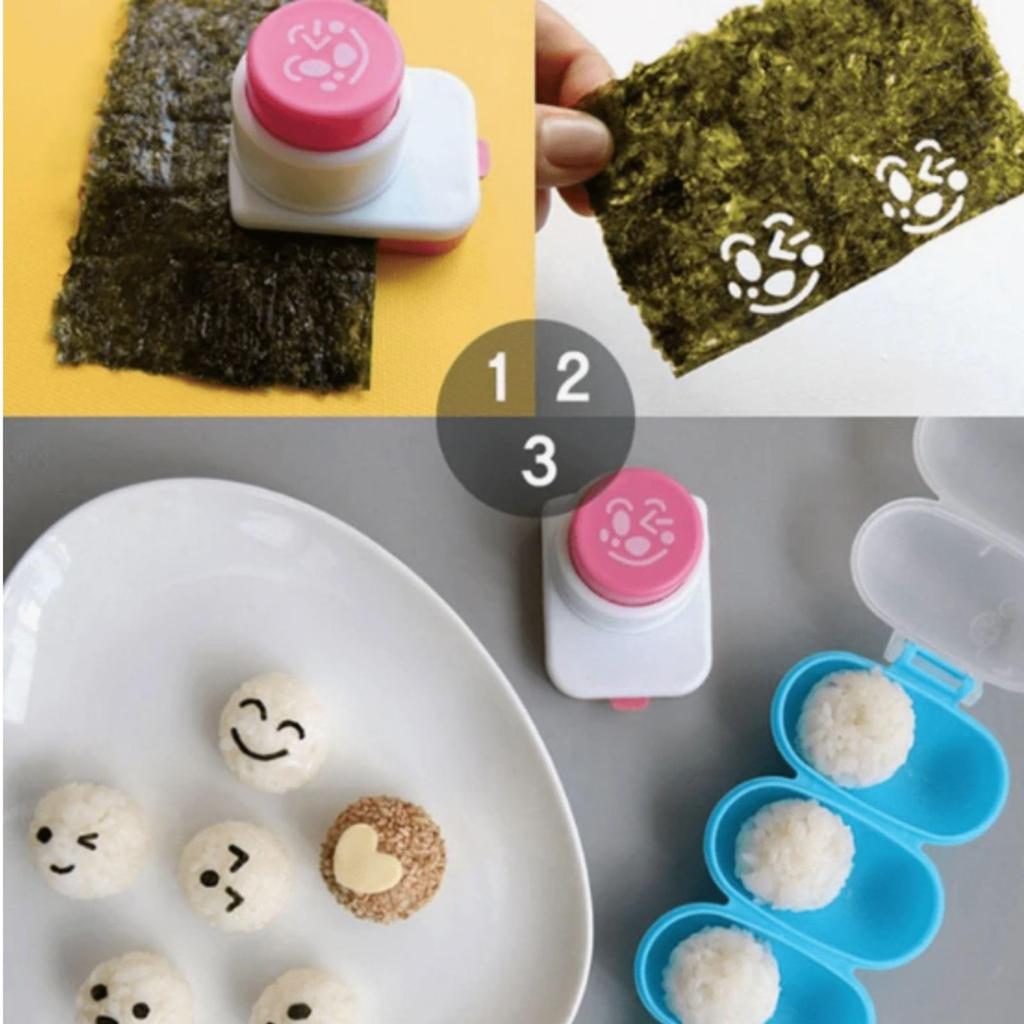 Ogusy Seaweed Punch with Character Bento Shape Seaweed Nori Shape Bento Cute Bento Box Accessory Tweezers, Accessories, Punch, Cutter, Punch, Cutting,