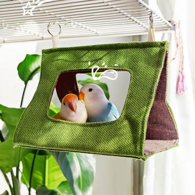 Triangular Parrot Tent Ventilated Bird Cage Sturdy Bird House  Parrot
