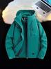 Men's Three-in-One Graphene Hooded Ski Jacket for Autumn/Winter