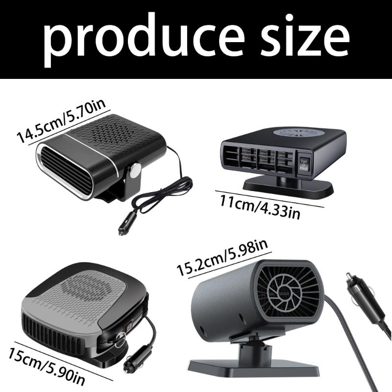 Fast Acting Car Defroster Heater 12V 24V Suitable Windshield Demisting Device For Winter Driving Comfort