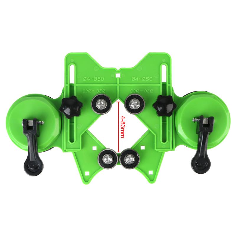 Punch Drill Guide Drills Guide Hole Locator Glass Tile Opening Locator Double Suction Cup Hole Centering Positioning 4-83mm