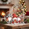 Custom Acrylic Tabletop Ornament Heart Shaped Christmas Gnome Decor, 2D Flat Holiday Festive Interior Decor Centerpiece with Love Design, Room