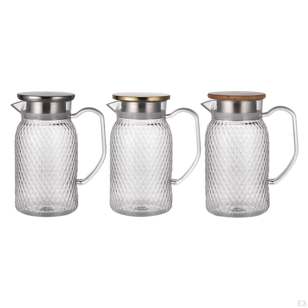 Ulcior de bauturi carafa rece cu maner ceai de dupa-amiaza cafenea transparenta