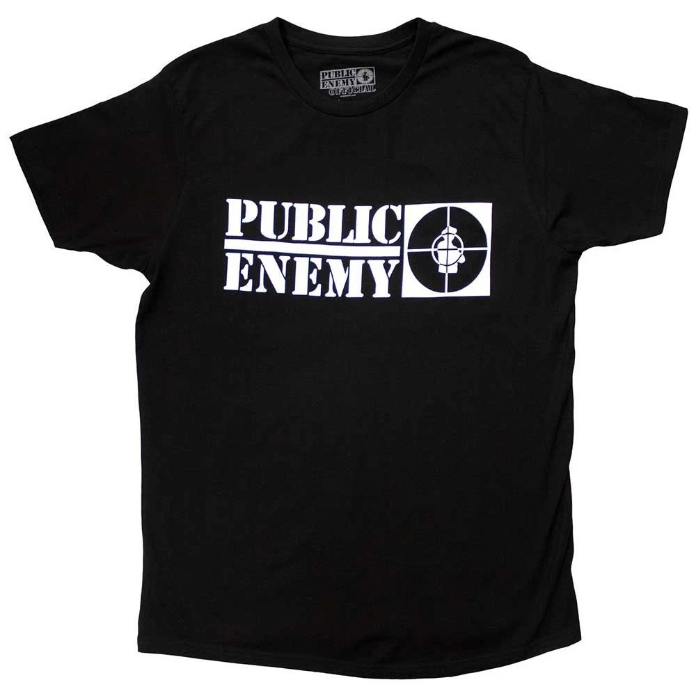 Public Enemy 100% Cotton T-shirt Mens Tees Top Crosshairs Logo new Official Mens Black L