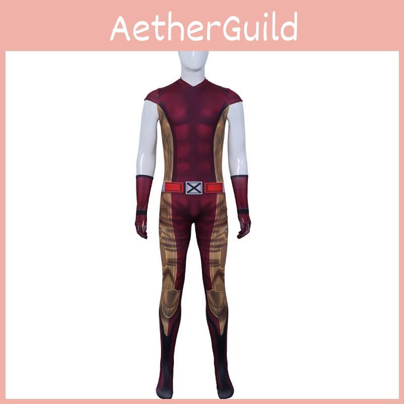 Costume Jumpsuit con Maschera di Wolverine degli X-Men per Cosplay e Halloween