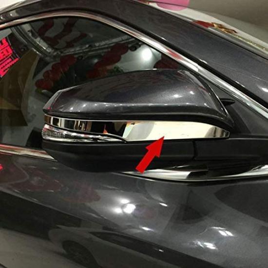 Toyota Harrier 80 Series and Door Side and Rearview Mirror Mould Garnish [Famous Car] "For (2020 Later)" Mirror, Mirror, (Aftermarket Chrome-Look)