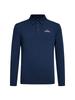 EIDER Pop Solid Men'S Long Sleeve Polo Shirt_Navy
