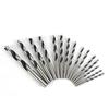 15Pcs Professional Woodworking Drill Bits Multiple Size Helical Tip For Precise Wood Drilling Cabinet Making & Doweling