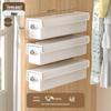 Large Capacity Wall-Mounted Underwear & Sock Organizer with Lid and Divided Compartments