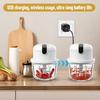 USB Rechargeable Electric Food Chopper 350ml Wireless Mini Kitchen Chopper Multifunctional Food Processor for Onions Garlic Meat Fruit