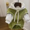 Dog Clothes Autumn Winter Teddy Bichon Frise Small Maltese Hooded Fleece Lined Sweatshirt