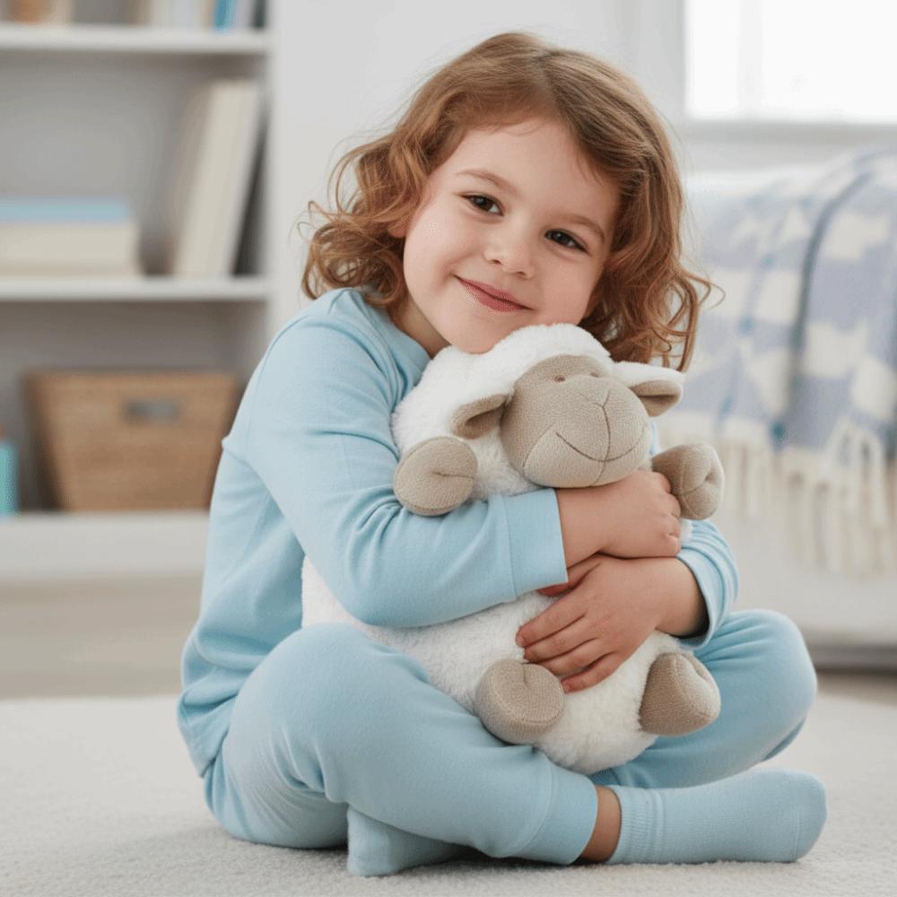 Cozy Stuffed Lamb Doll Huggable Plush Pillow Toy Gift Sheep Ball Doll Kids