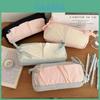 Canvas Cloud Ribbon Butterfly Pencil Case With Large Capacity For Students And School Supplies