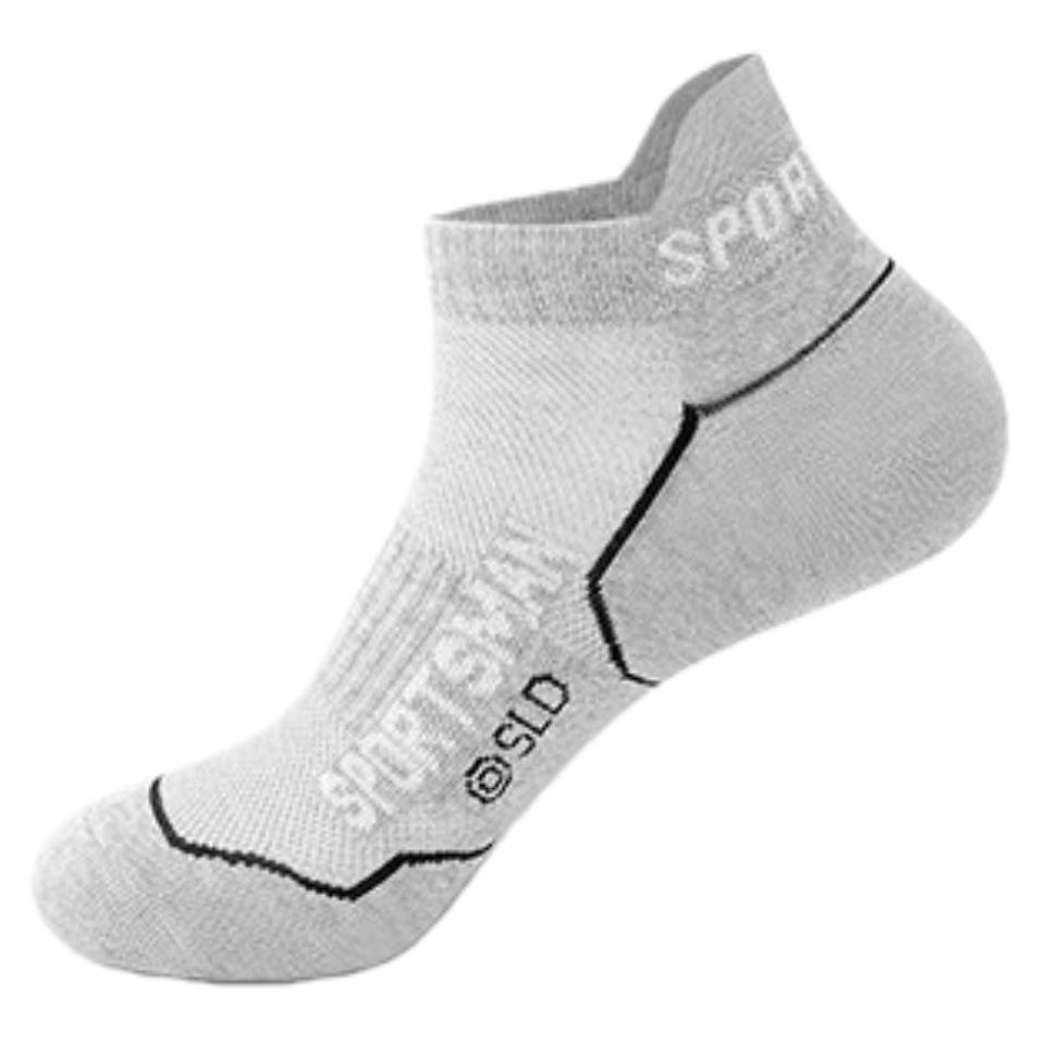 Men's Odor-Resistant Non-Slip Short Running Socks - Spring/Summer Marathon Towel Bottom Sports Socks