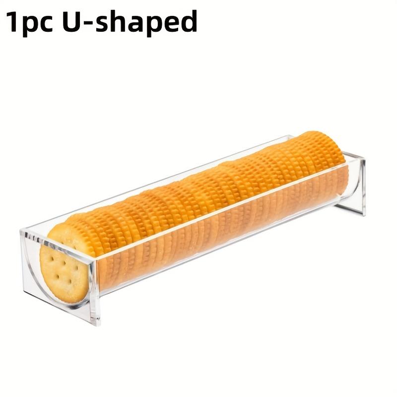 Set of 1/2/4/6 Clear Cracker Tray for Serving, Rectangular Cracker Holder for Serving Trays, Acrylic Food Display Cracker Serving Stand