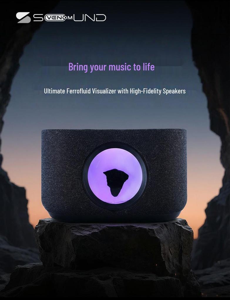 High-Quality Magnetorheological 3D Surround Bluetooth Speaker with Deep Bass for Computer Gaming