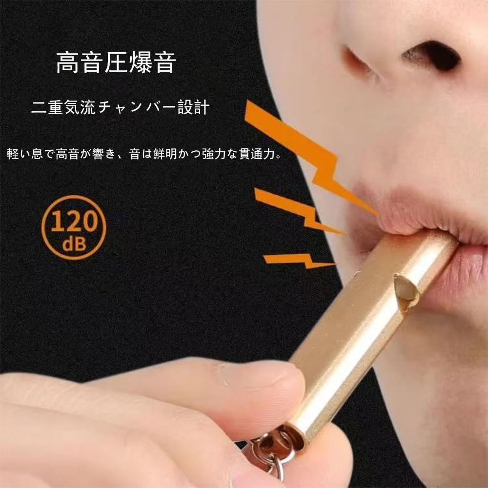 YJRUNFU Whistle Disaster Prevention Whistle Rescue Loud Aluminum Alloy Whistle with Keychain Emergency Excursion Mountain Climbing Outdoor Activities