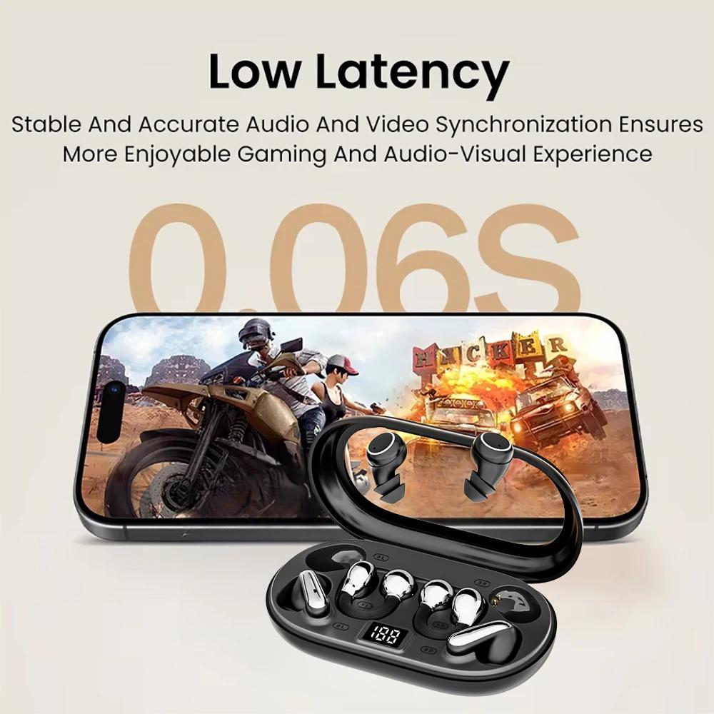 3 Pairs of Earbuds Bluetooth 6.0 In Ear Earphones HIFI Stereo Sound Wireless Headphones Low Latency Game Headsets For Gym/Running/Workout