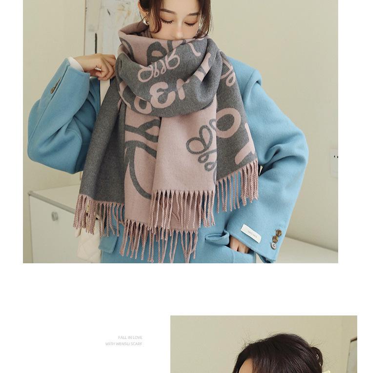 Luos Vielseitiger High-End Damen-Winterschal mit Geschenkbox - Langer, Warmer und Verdickter Schal.