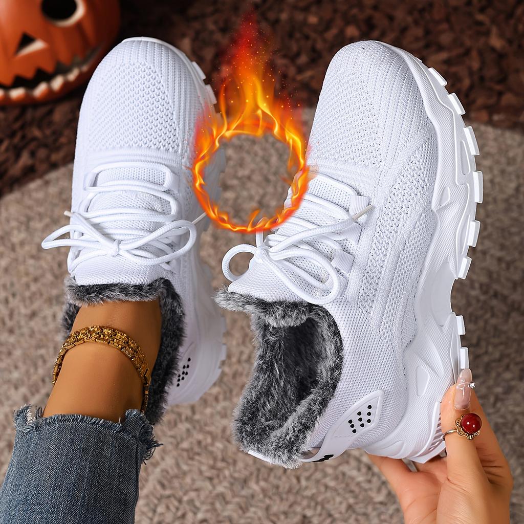 Bomullssko Damesko i store størrelser Dameboots, Kuldebestandige og varme bomullsboots med tykk fløyel og snøstøvler