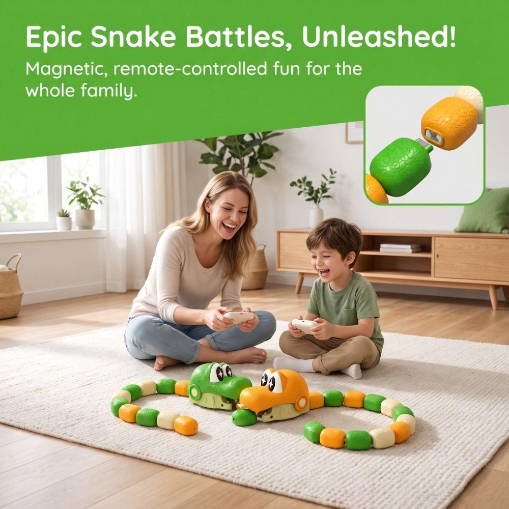 Magnetic Remote Control Car Rechargeable Magnetic RC Car RC Snake Car Toy Indoor Play