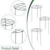 Heavy Duty Iron Plant Support Stakes Grow Through Hoops Rings Garden Plant Protection for Indoor Outdoor