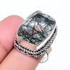 Natural Black Rutile Gemstone 925 Sterling Silver Jewelry Ring Size 6.5 AR-16974