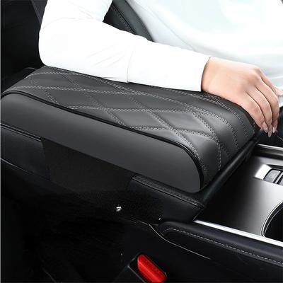 Leather Car Armrest Mat Center Console Arm Rest Protection Cushion Auto Armrests Storage Box Cover Pad Interior Accessories