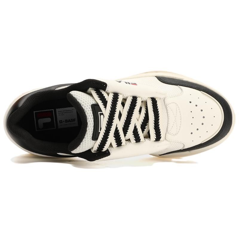 FILA Mix Comfortable Versatile Durable Low-Top Skate Shoes Men Sneakers White Black F12M324203AWV