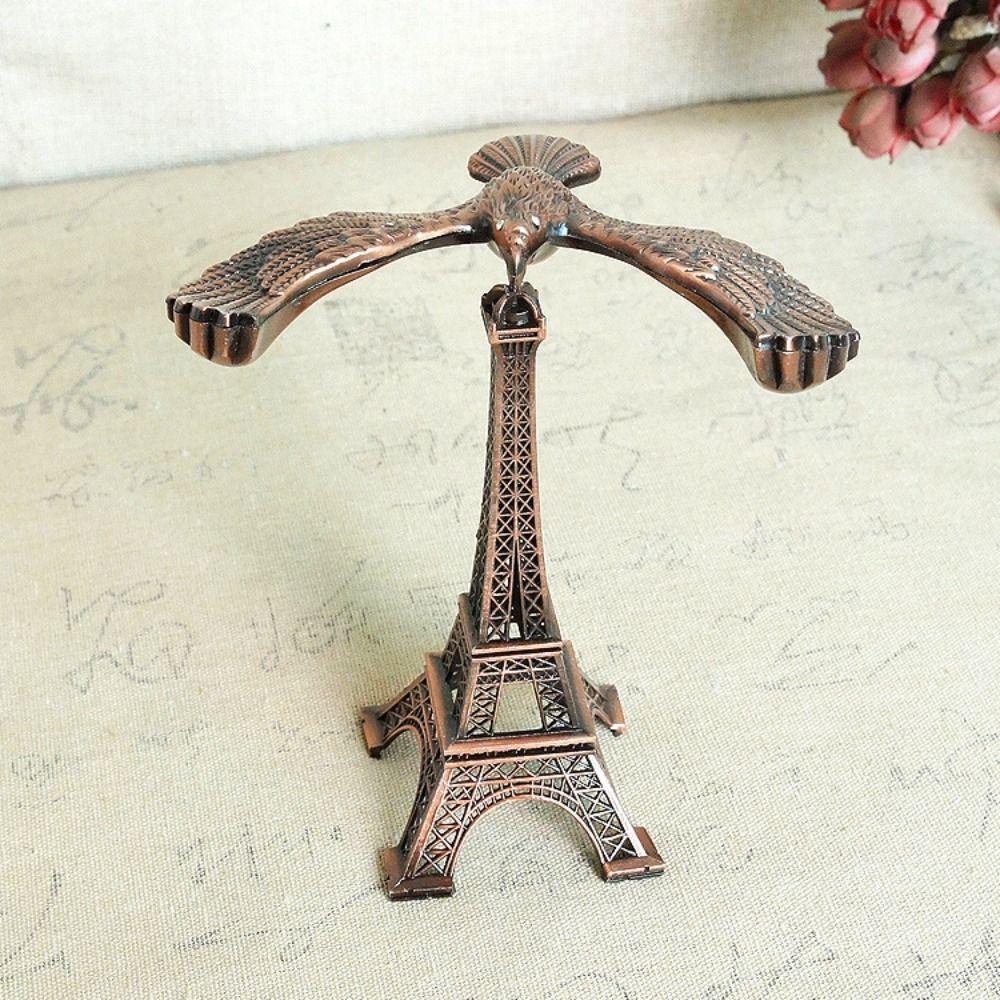 Home Office Decor Eiffel Tower Building Metal Figurines Charms Balance Eagle