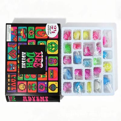Christmas NeeDoh Ned Advent Calendar: Trendy Squeeze Toy Gift with Punch-Out Fun